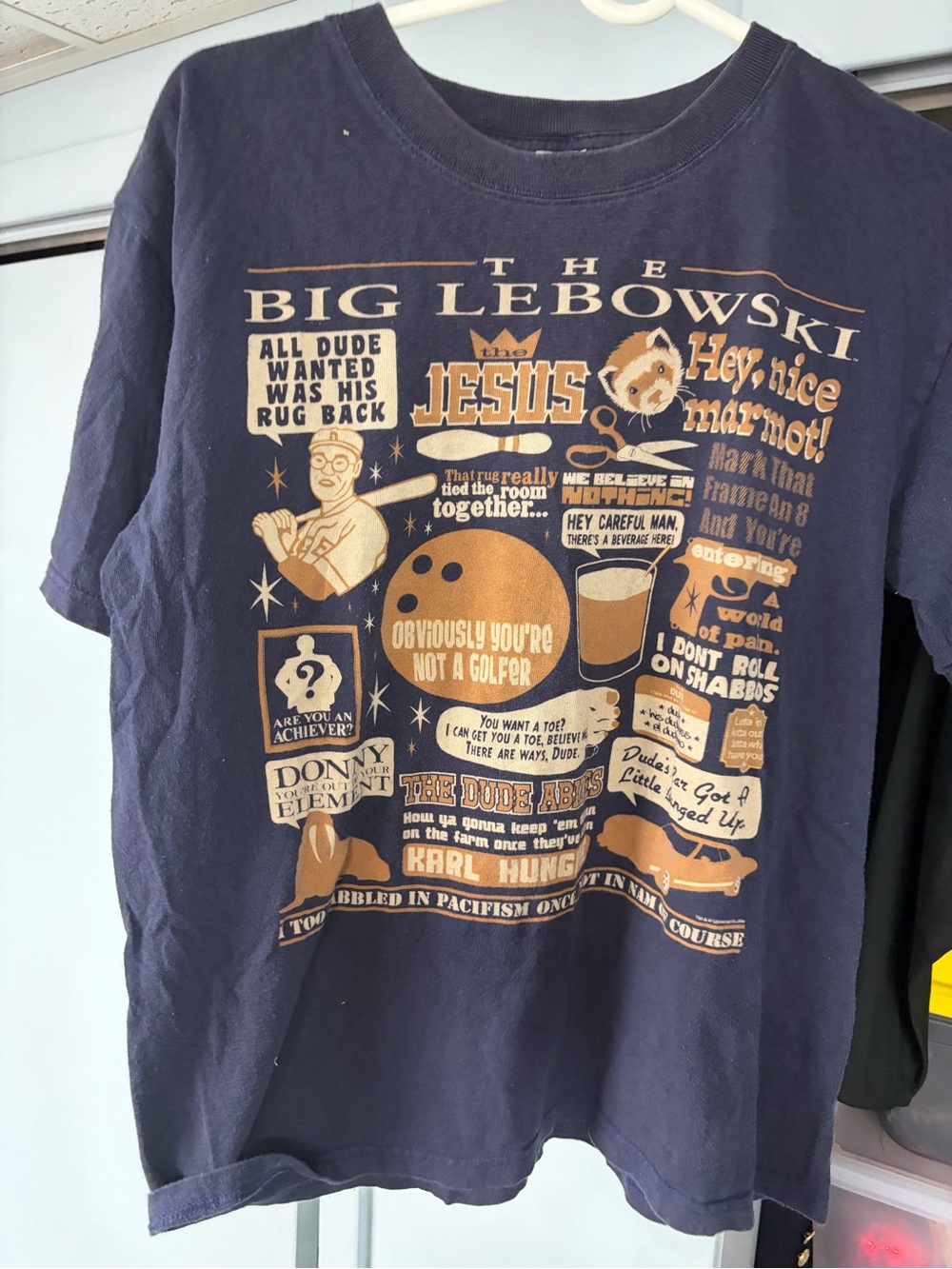 The Big Lebowski Graphic universal studios Movie Promotional shirt size small
